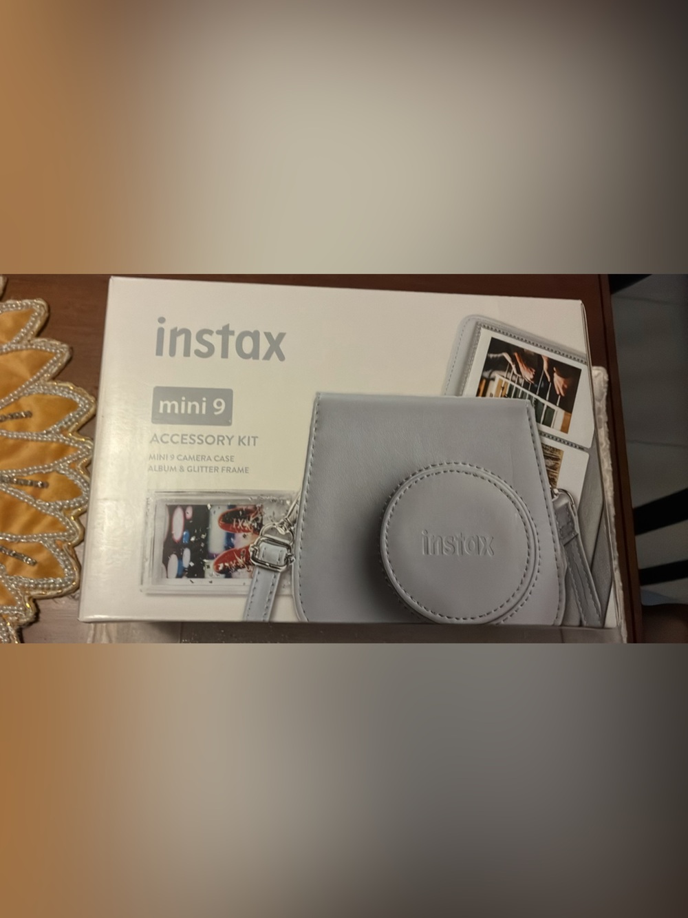 Instax mini 9 camera in light blue